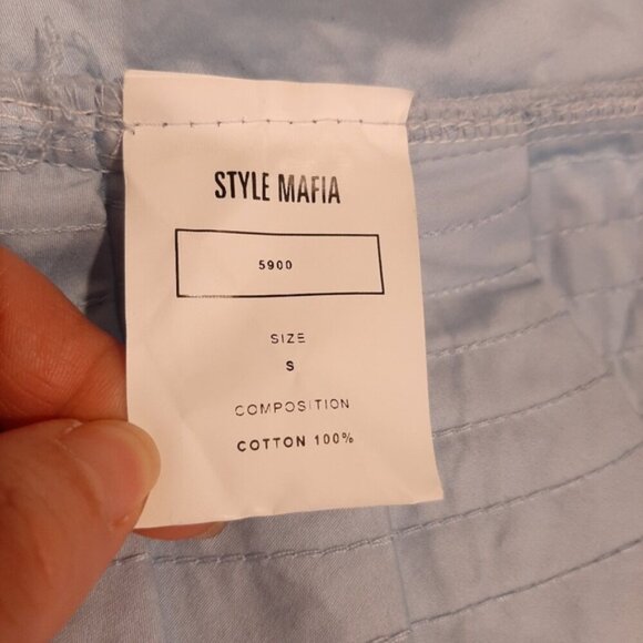 Style Mafia Cliona Top Strapless Off Shoulder Bardot Puff Sleeve Peplum Shirt - Picture 14 of 16